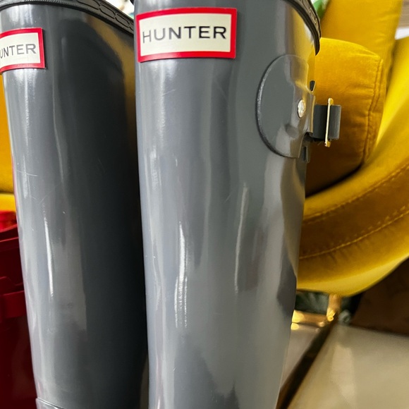 Hunter Rain boot Original High Gloss in “feather” - Picture 3 of 5